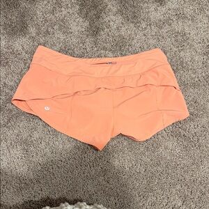Lululemon Peach Athletic Shorts